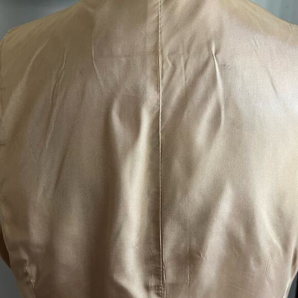 Vintage Brown Felt Suit Vest Size M Button Front Pockets Men Unisex Regency Goth - Picture 7 of 16